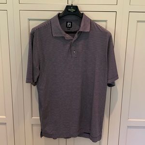 Large FJ Navy and White Golf Shirt
